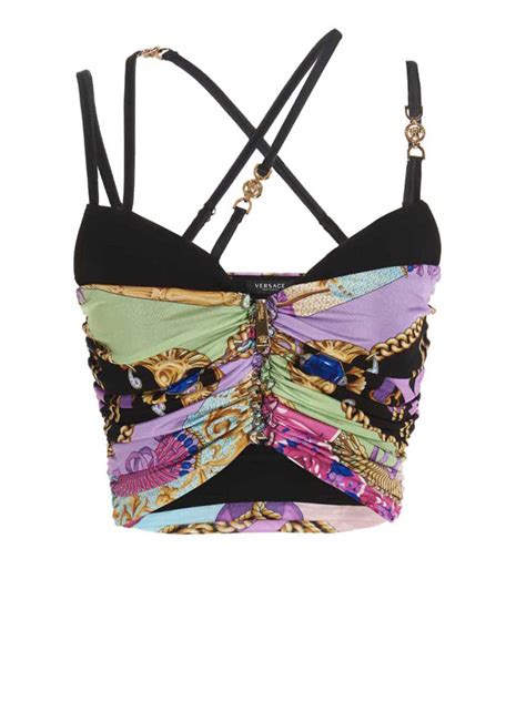 versace bra cheap|Versace bralette top.